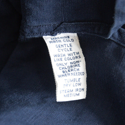 POLO RALPH LAUREN Caldwell Linen Open Shirt Navy Size L
