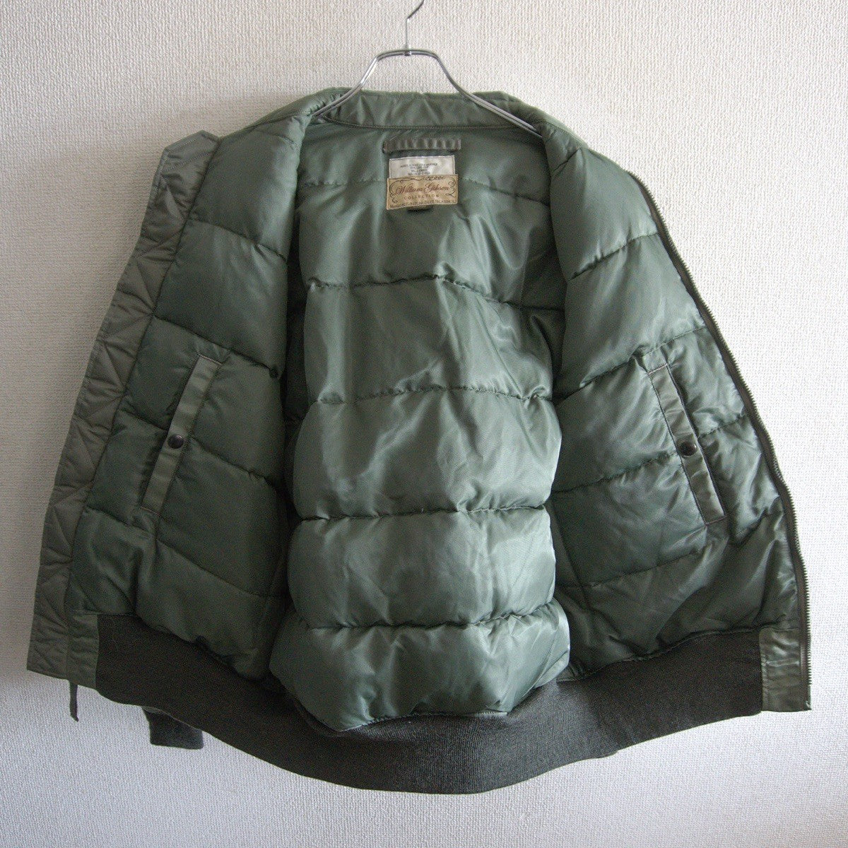 BUZZ RICKSON William Gibson CWU-45/P Down Sage Green Jacket Size L