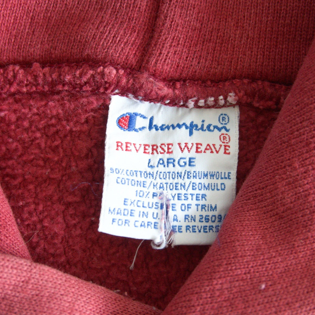 CHAMPION 90s USA Reverse Weave Hoodie Size L