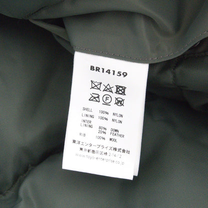 BUZZ RICKSON William Gibson CWU-45/P Down Sage Green Jacket Size L