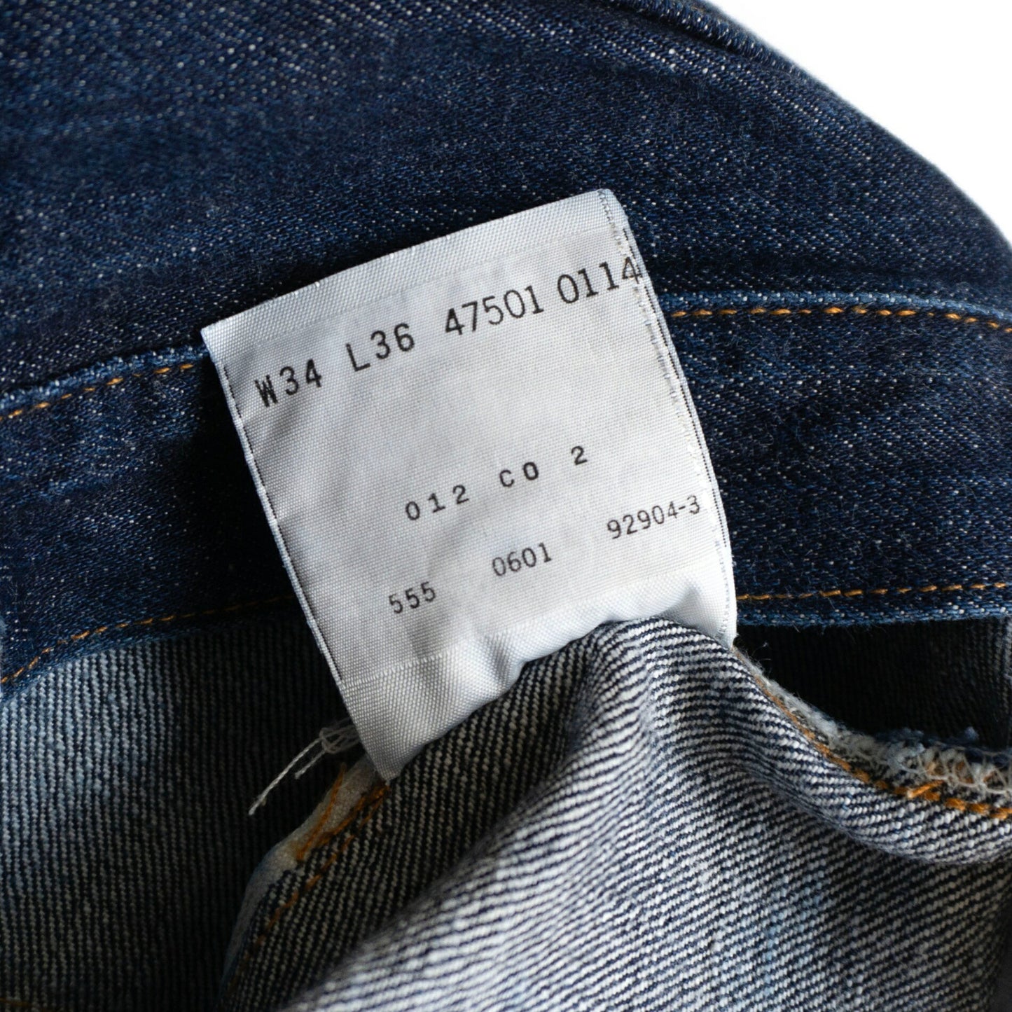 LEVI'S 47501 501XX Big E Valencia Jeans Size 34×36