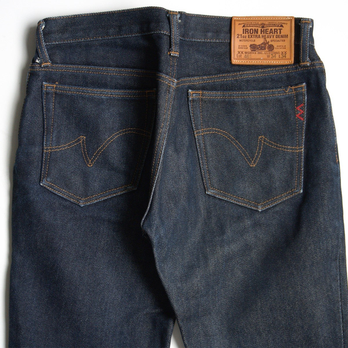 IRON HEART LOT 461 21oz Extra Heavy Bootcut Jeans Boots Size 34×34