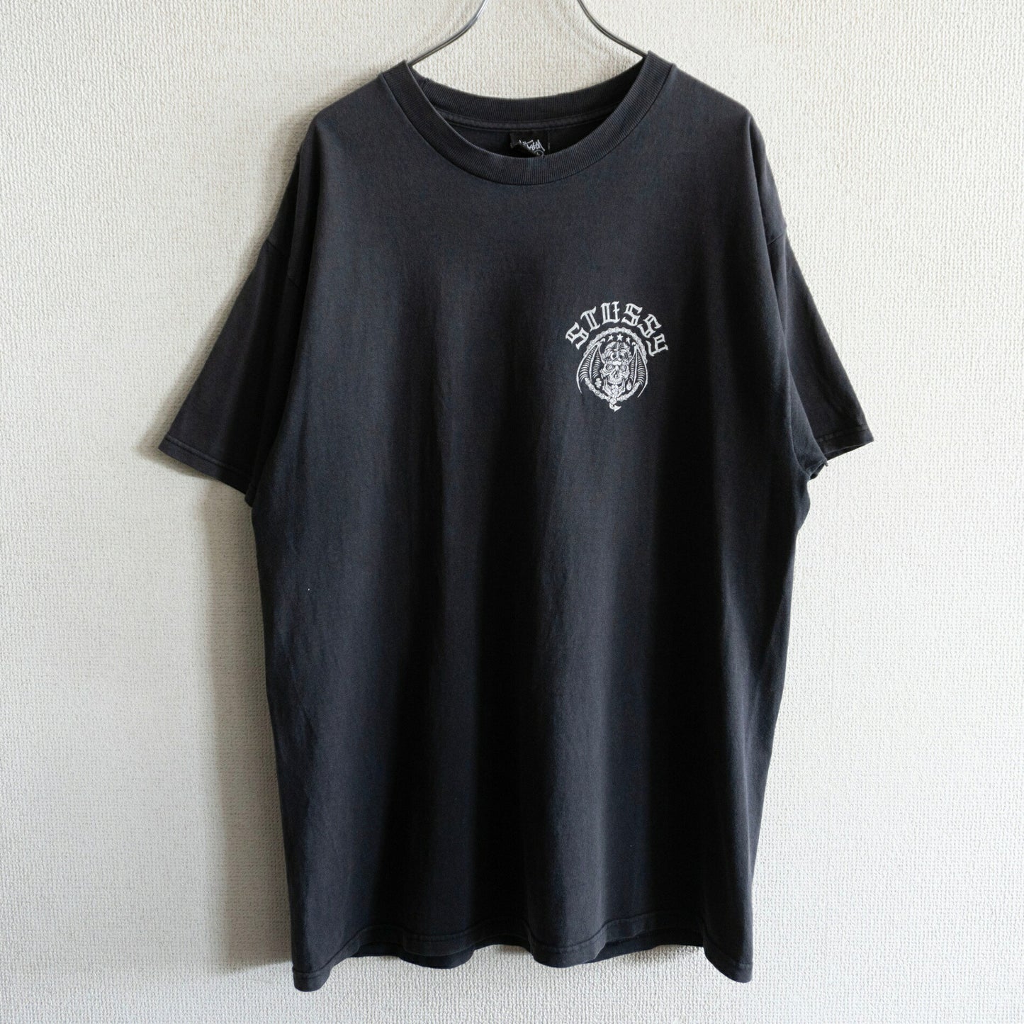 STUSSY Double-Sided Print T-Shirt Size L