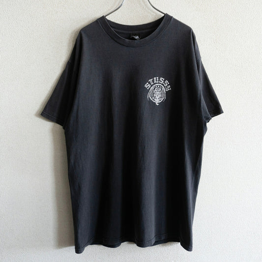 STUSSY Double-Sided Print T-Shirt Size L