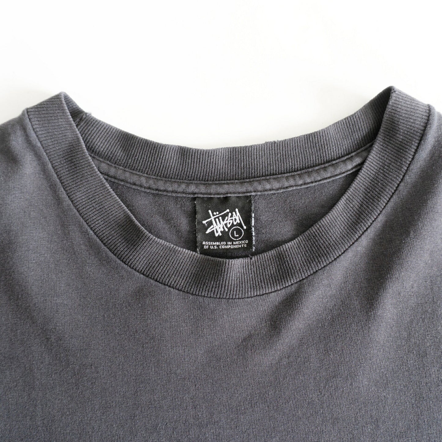 STUSSY Double-Sided Print T-Shirt Size L