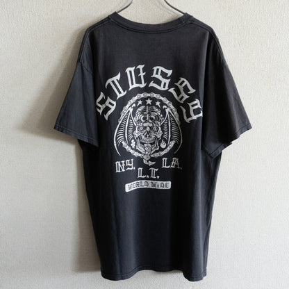 STUSSY Double-Sided Print T-Shirt Size L