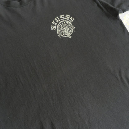 STUSSY Double-Sided Print T-Shirt Size L