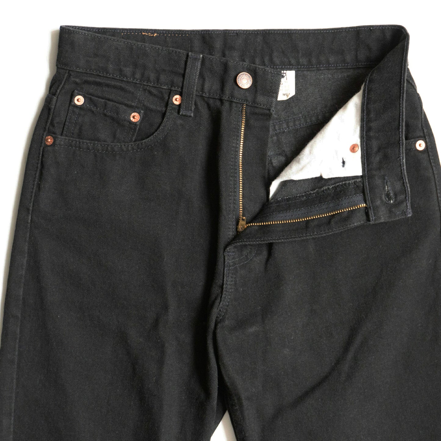 wss LEVI'S 506 Garment Dyed Black Denim USA Made Size M