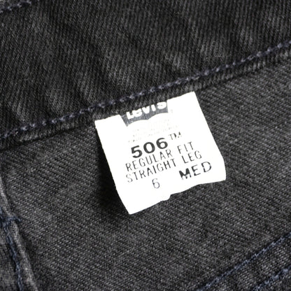 wss LEVI'S 506 Garment Dyed Black Denim USA Made Size M