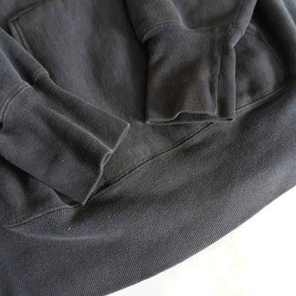 CHAMPION 90s Reverse Weave Black Hoodie USA Made Size L