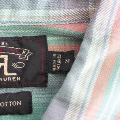 RRL Washed Flannel Shirt Size M