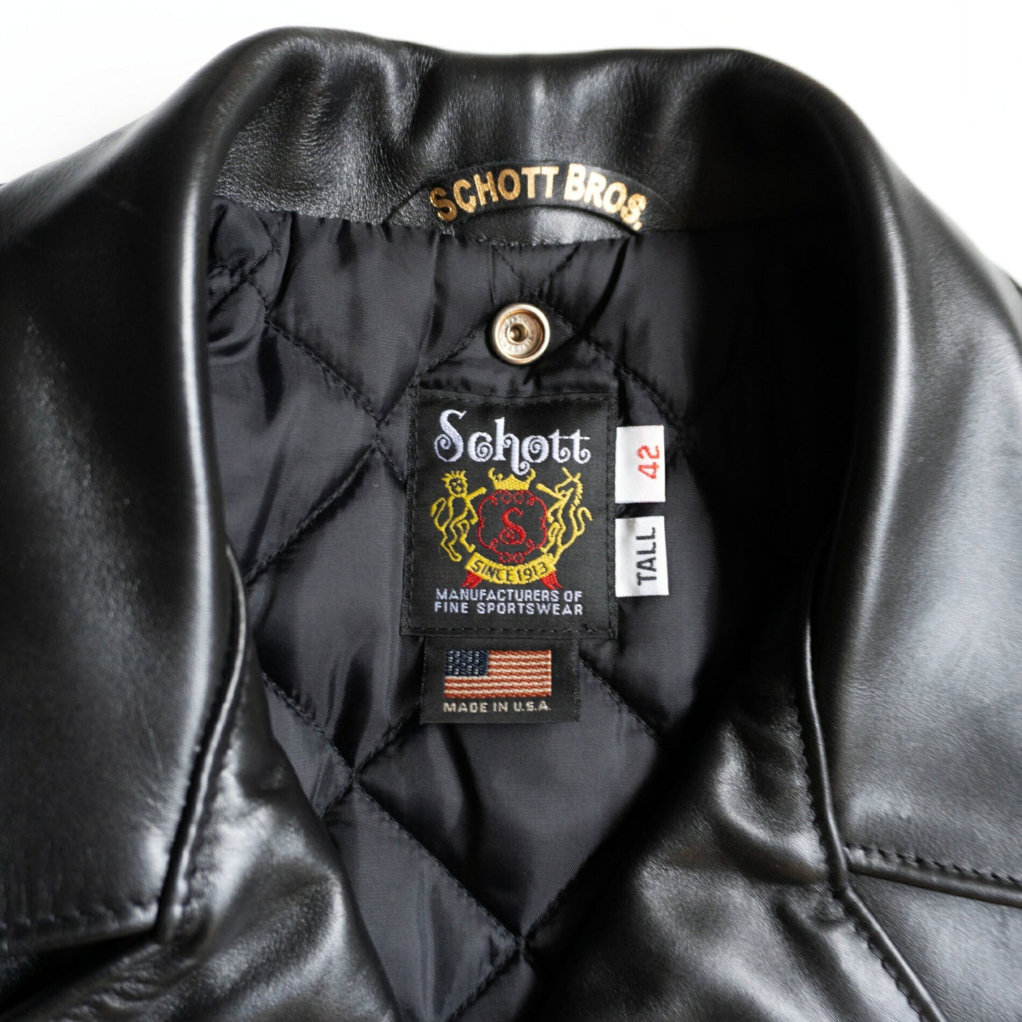 SCHOTT 613UST One Star Double Rider Jacket Size 42