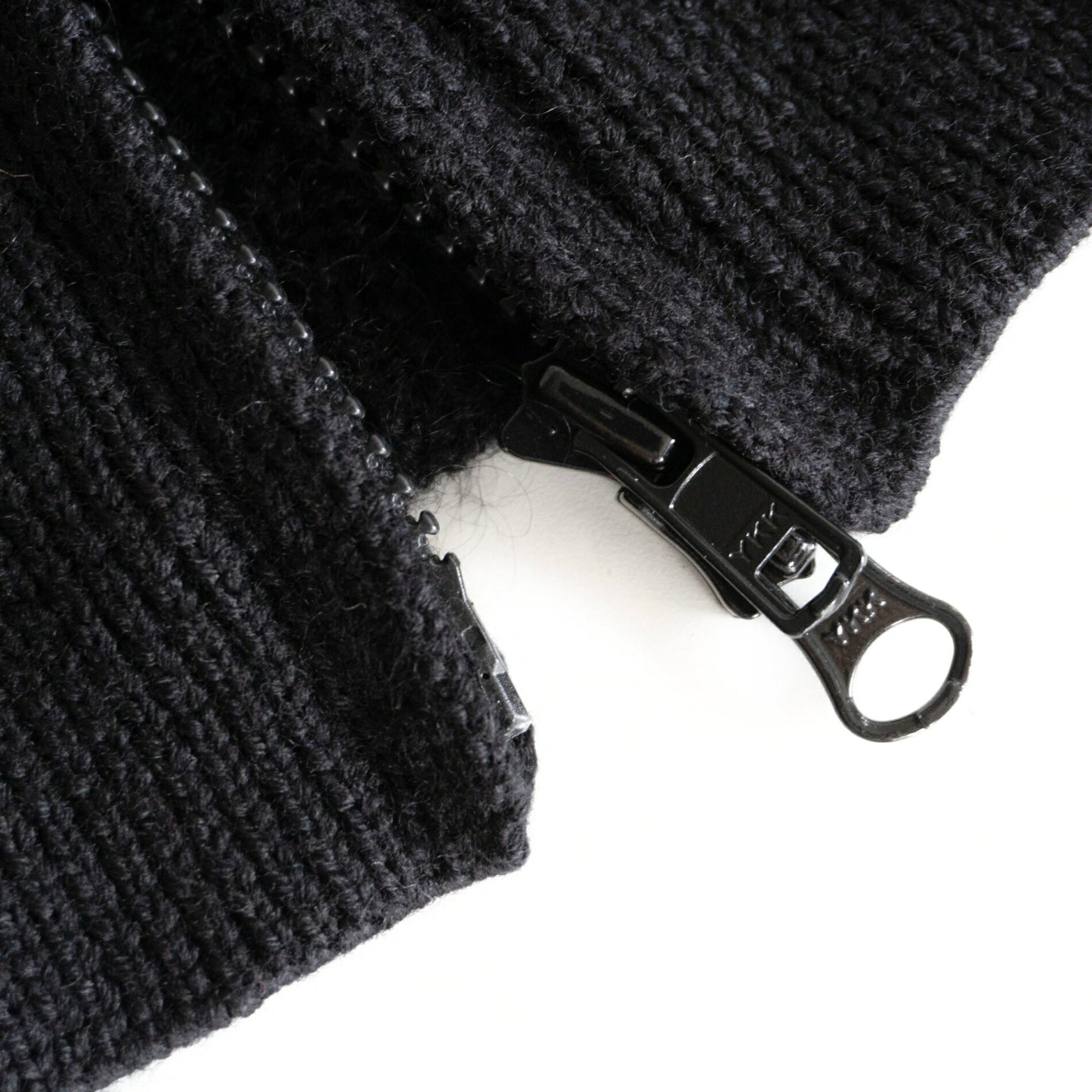 Yohji Yamamoto POUR HOMME Black Zip Up Knit Jacket Size 3