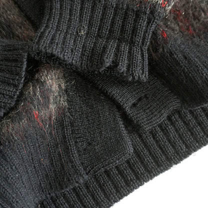 Vintage 60s THANE Mohair Cardigan Size L