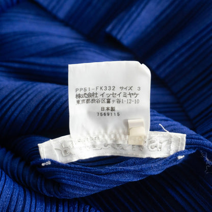 PLEATS PLEASE Issey Miyake High-Neck Pleated Top Size 3