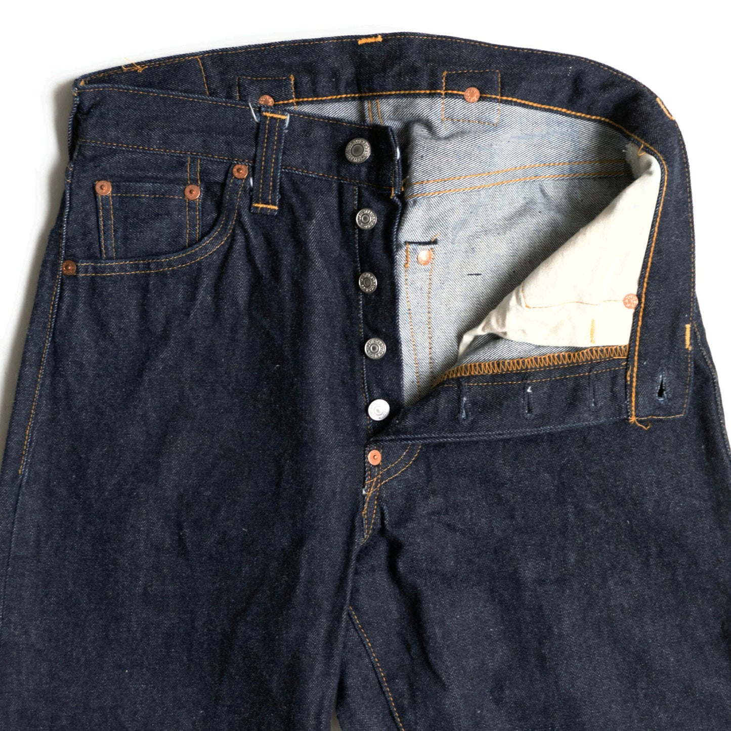 LEVI'S 201XX Big E Valencia Dark Indigo Jeans Size 31×36
