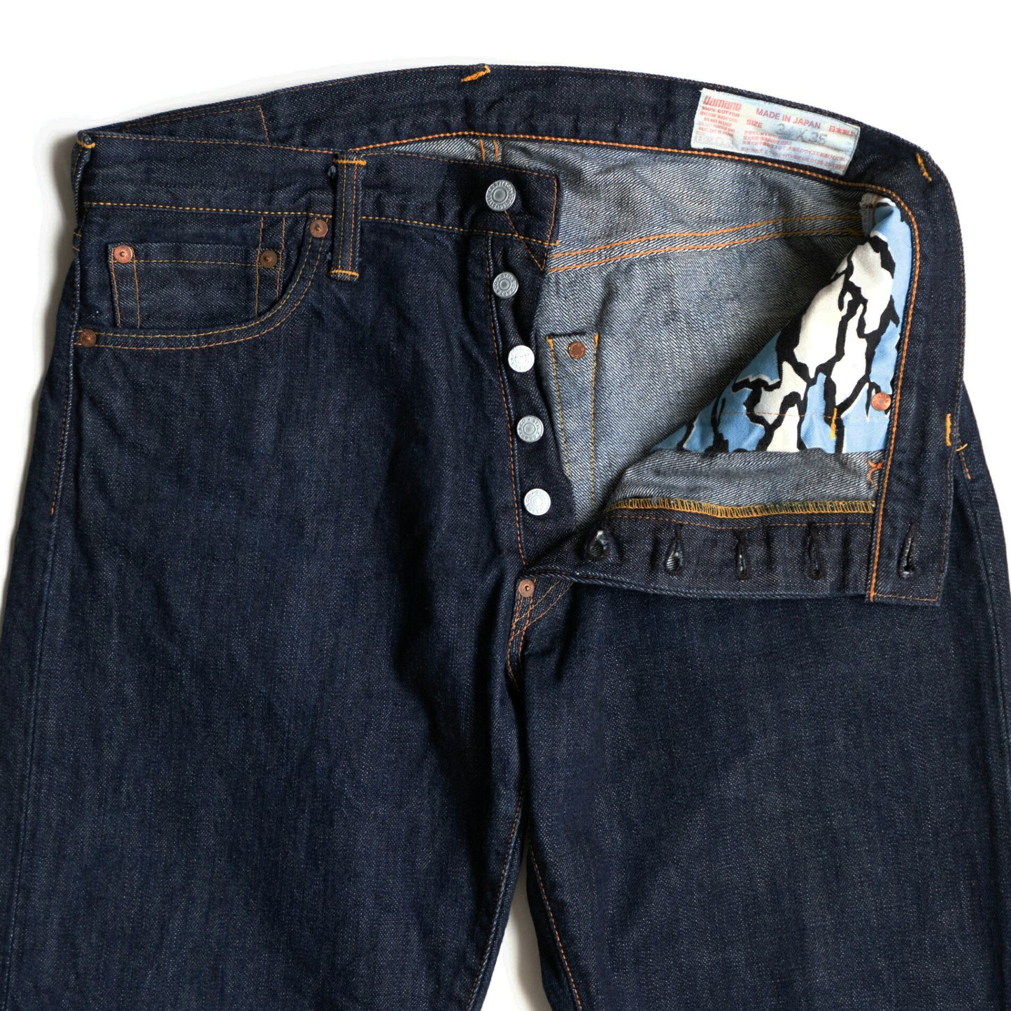 EVISU Lot.2000 Seagull Dark Indigo Jeans Size 34×35