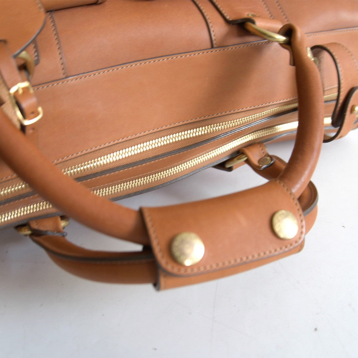 GHURKA THE EXPRESS NO.2 All Leather Duffle Bag Size ONE SIZE