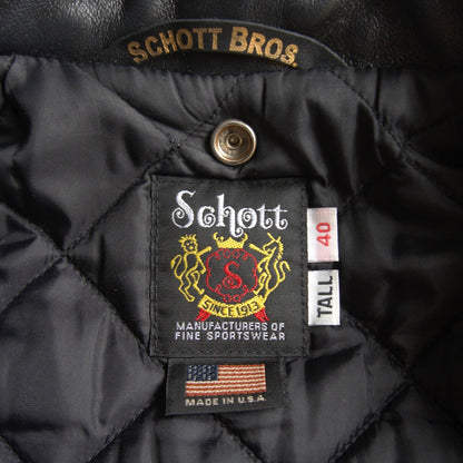 SCHOTT Horsehide One Star Double Rider Jacket Size 40