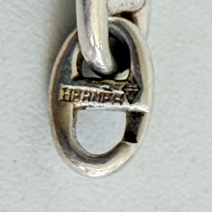 HERMES Chaine d'Ancre TPM 61 Silver Necklace Size ONE SIZE