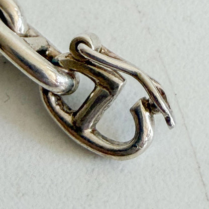 HERMES Chaine d'Ancre TPM 61 Silver Necklace Size ONE SIZE