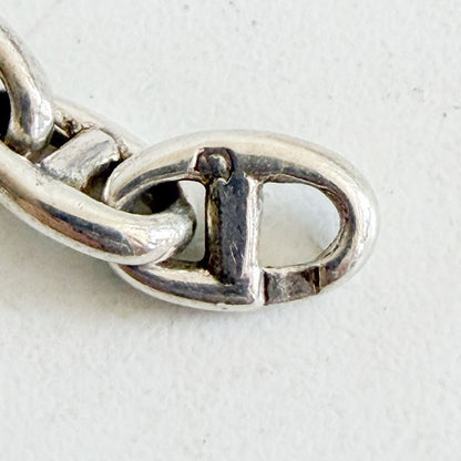 HERMES Chaine d'Ancre TPM 61 Silver Necklace Size ONE SIZE