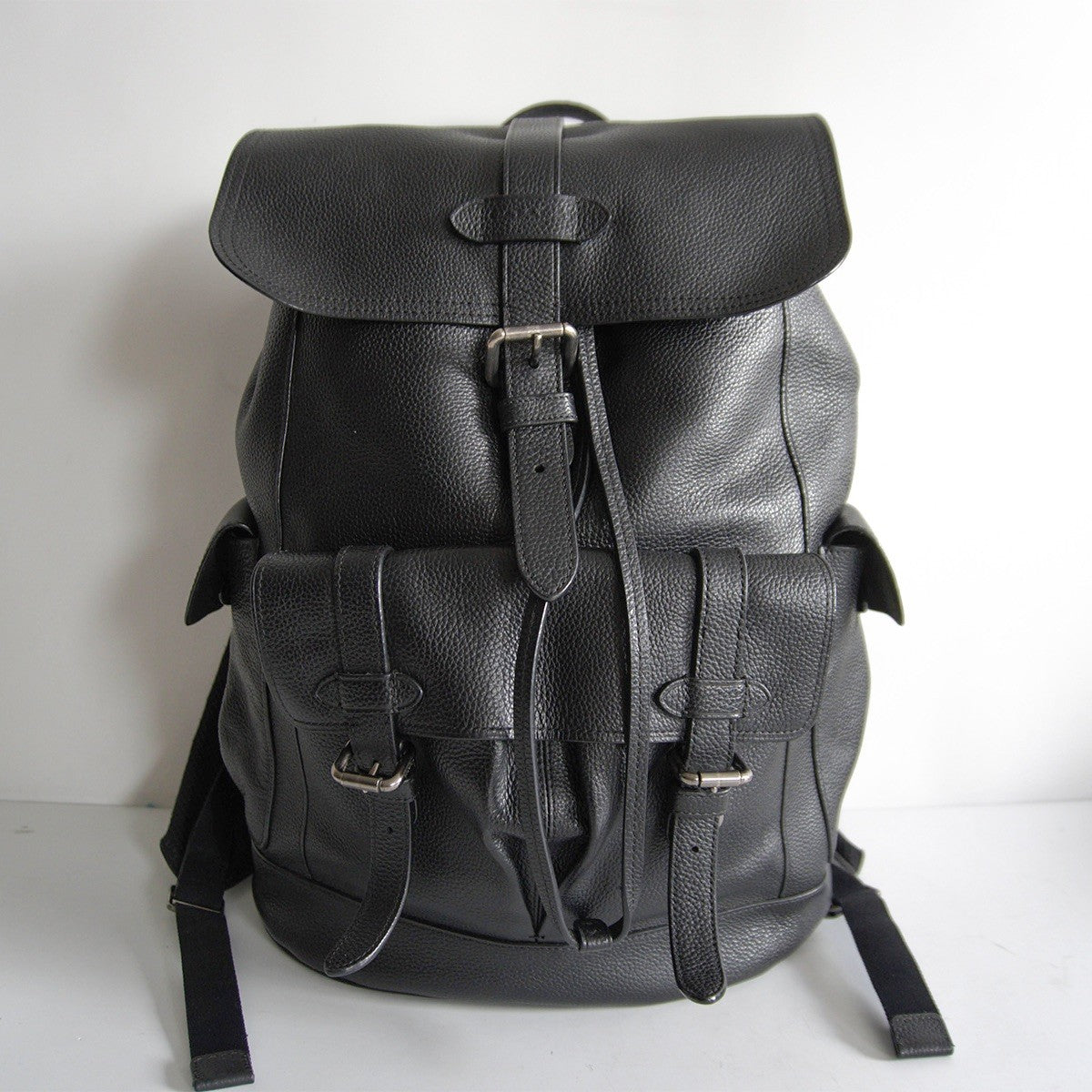 HUDSON COACH F36811 Leather Black Backpack Size ONE SIZE