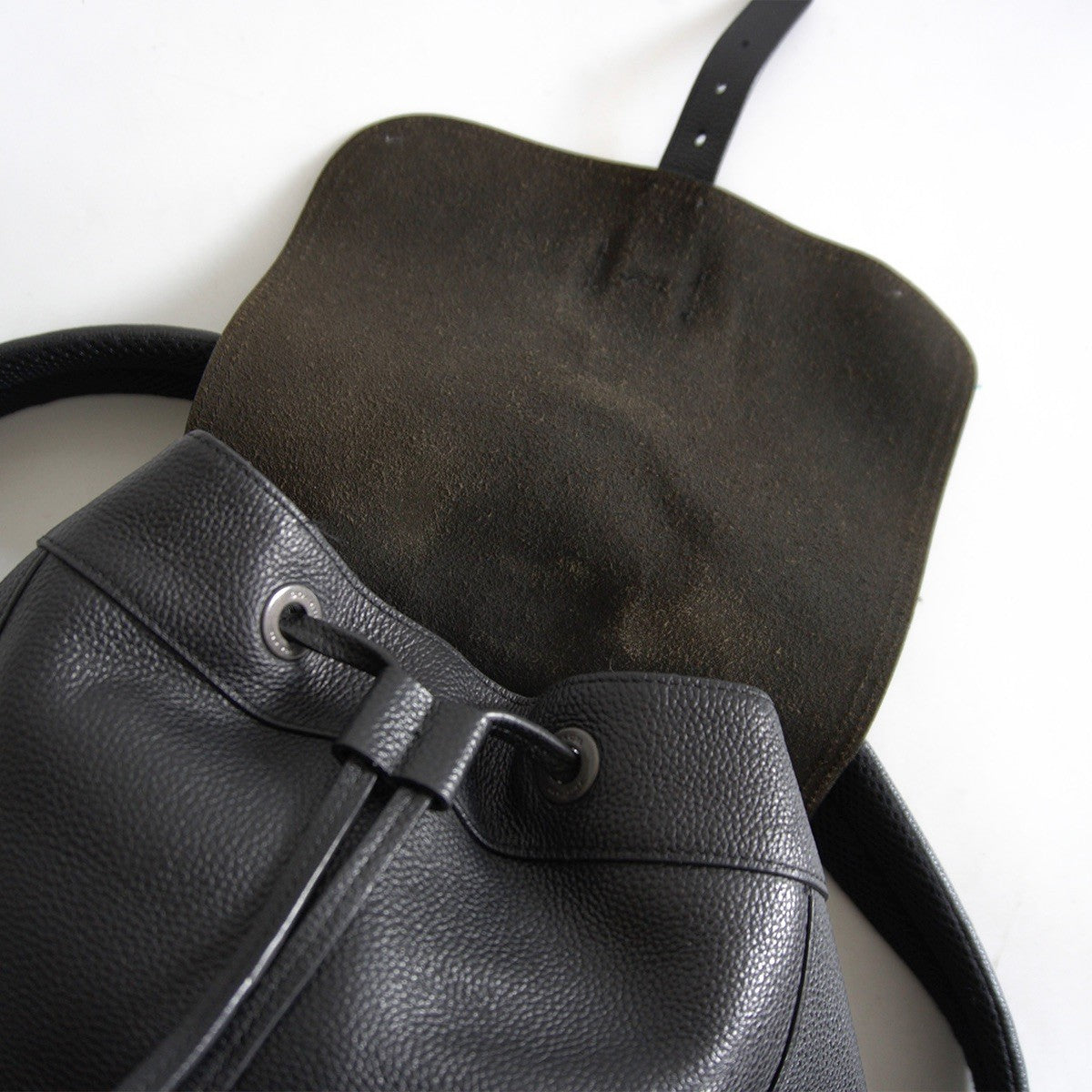 HUDSON COACH F36811 Leather Black Backpack Size ONE SIZE