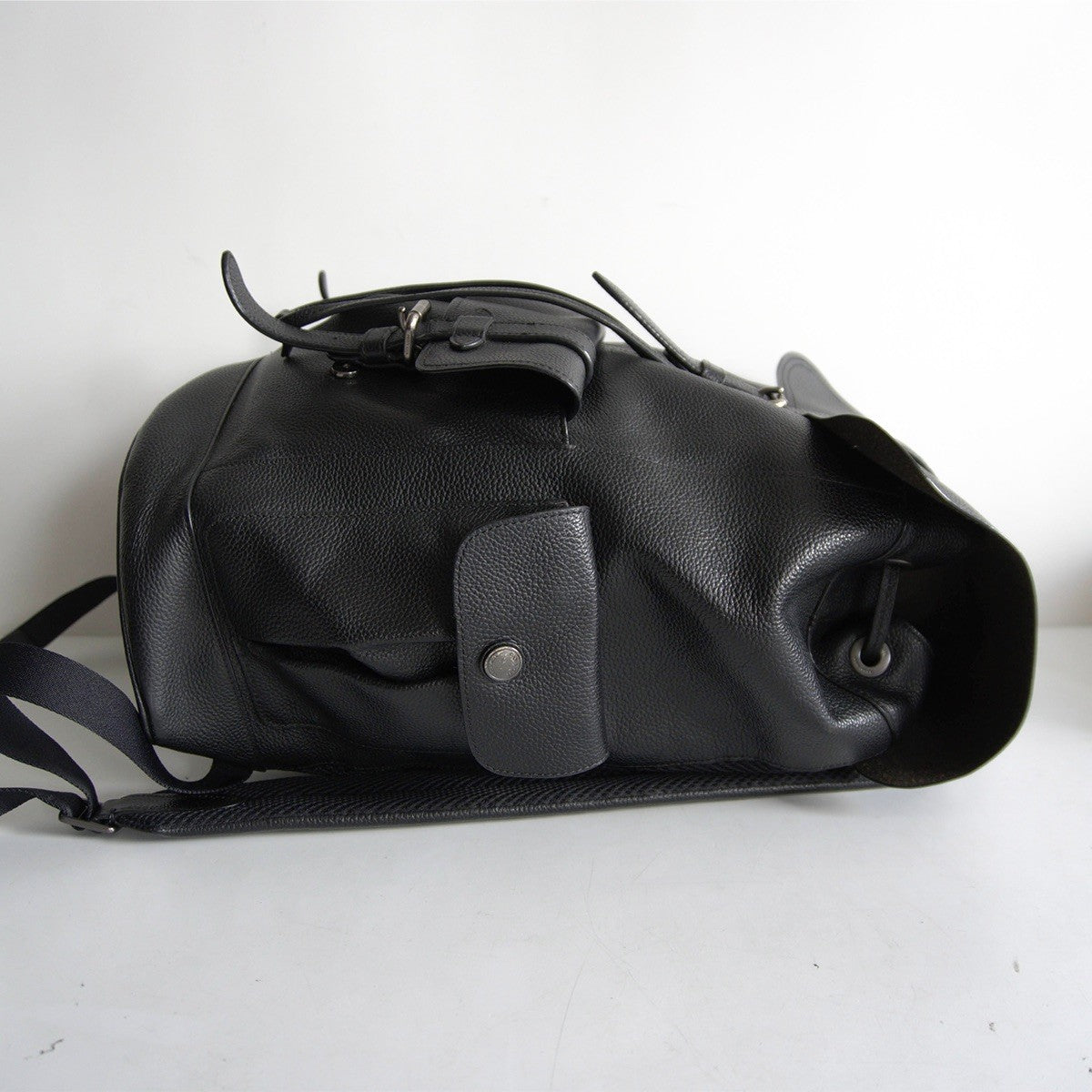 HUDSON COACH F36811 Leather Black Backpack Size ONE SIZE
