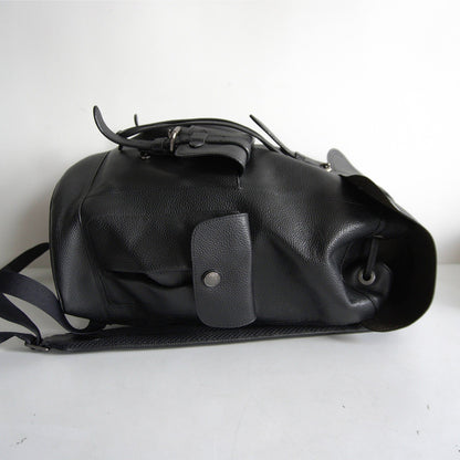 HUDSON COACH F36811 Leather Black Backpack Size ONE SIZE