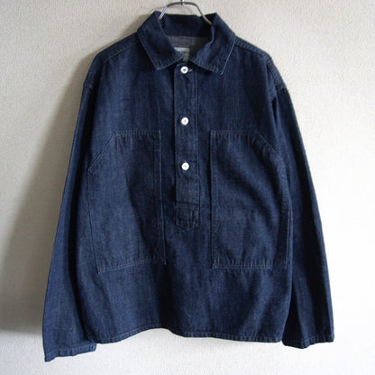 POST OVERALLS Denim Army Pullover Jacket Size M