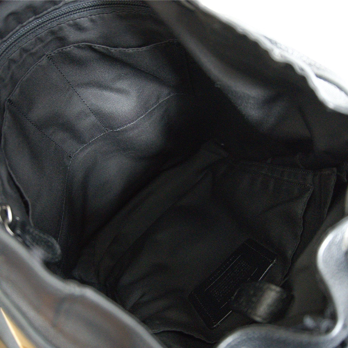 HUDSON COACH F36811 Leather Black Backpack Size ONE SIZE