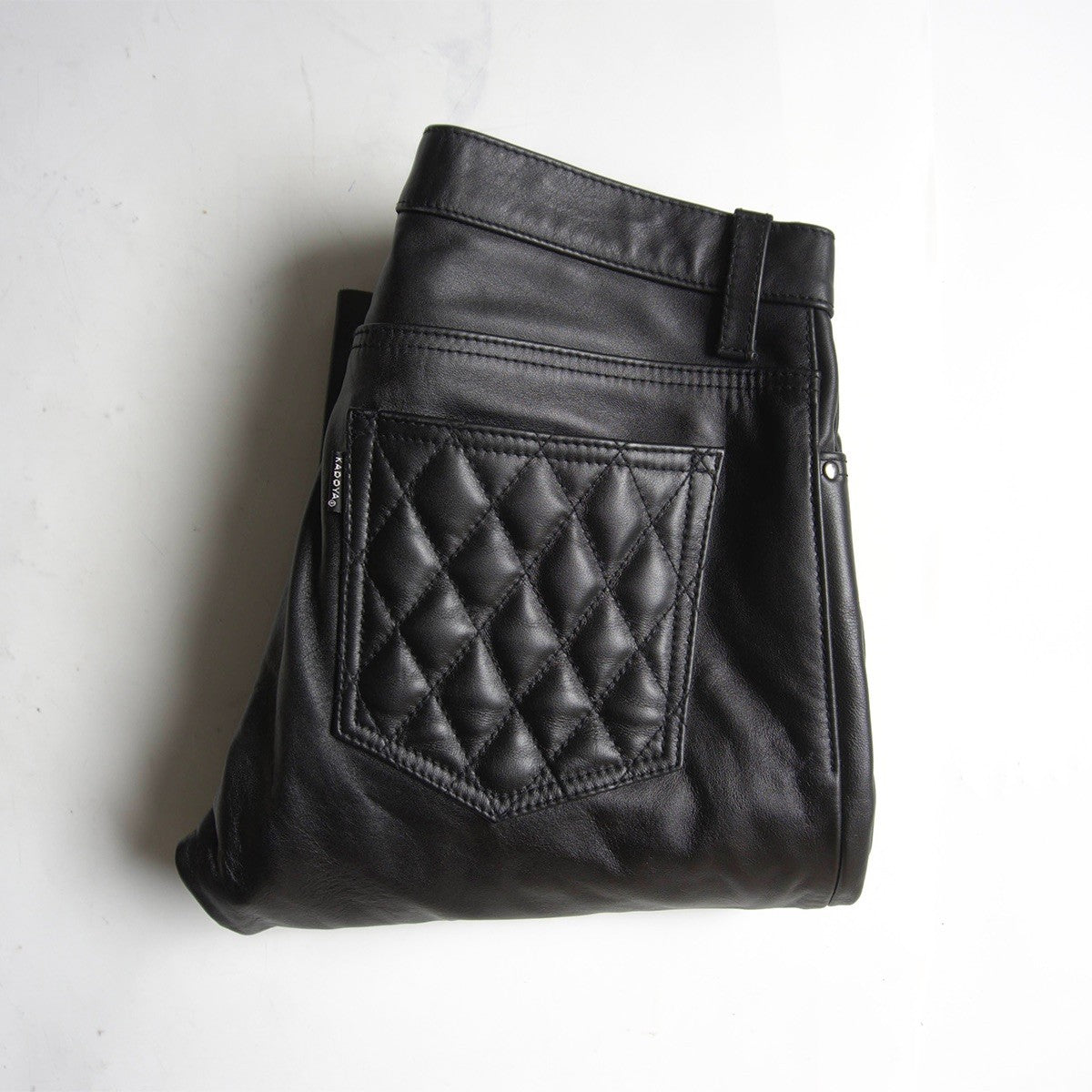 KADOYA EVO PANTS 2 Padded Black Leather Pants Size 33