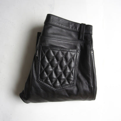 KADOYA EVO PANTS 2 Padded Black Leather Pants Size 33