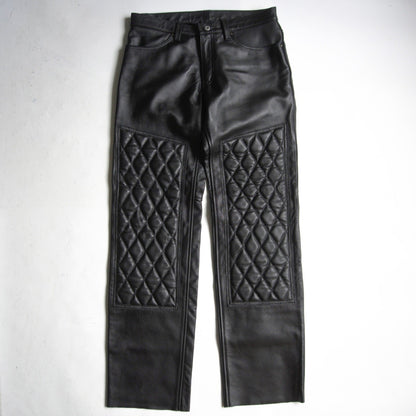 KADOYA EVO PANTS 2 Padded Black Leather Pants Size 33