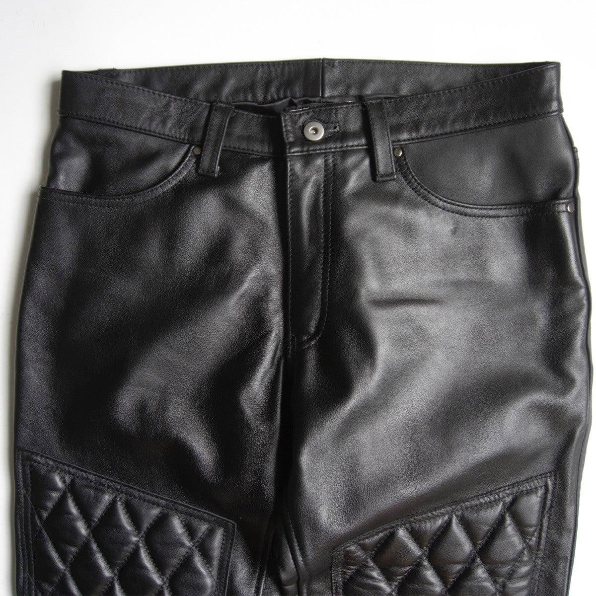 KADOYA EVO PANTS 2 Padded Black Leather Pants Size 33