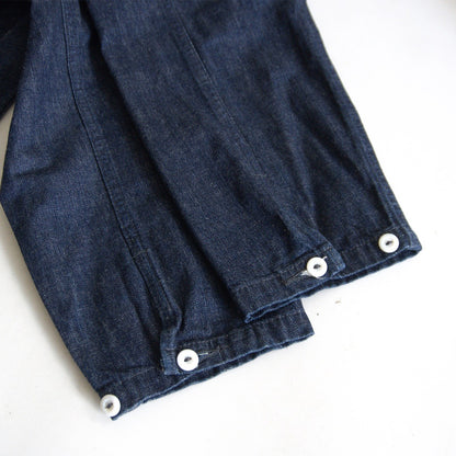 POST OVERALLS Denim Army Pullover Jacket Size M