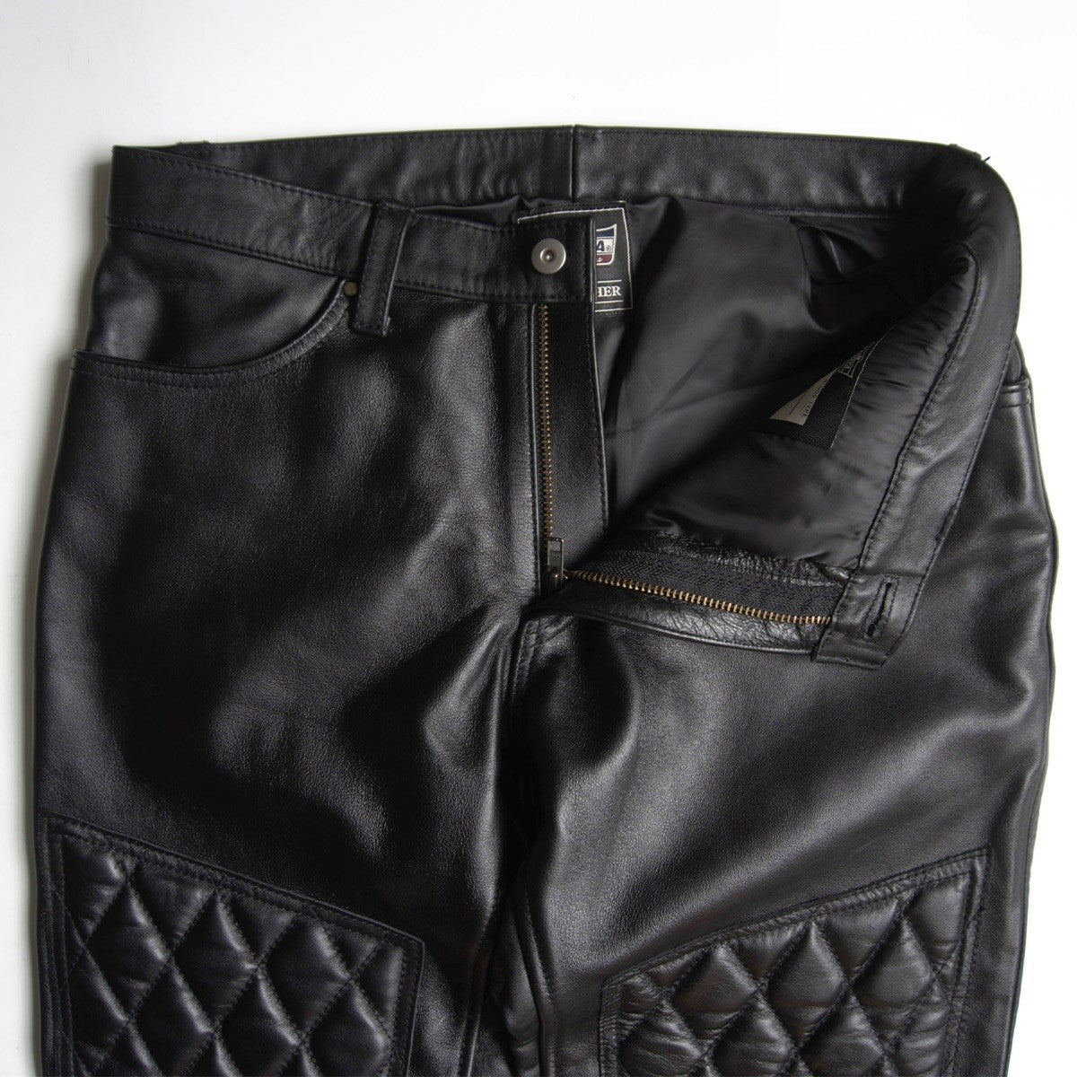 KADOYA EVO PANTS 2 Padded Black Leather Pants Size 33