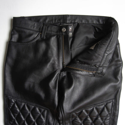 KADOYA EVO PANTS 2 Padded Black Leather Pants Size 33