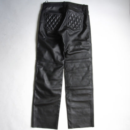 KADOYA EVO PANTS 2 Padded Black Leather Pants Size 33