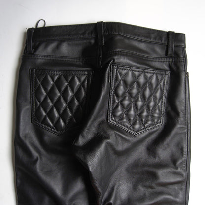 KADOYA EVO PANTS 2 Padded Black Leather Pants Size 33