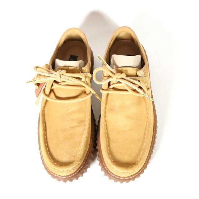 Clarks Torhill Lo Suede Platform Slip-Ons Beige Size 25.0cm