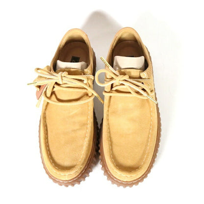 Clarks Torhill Lo Suede Platform Slip-Ons Beige Size 25.0cm