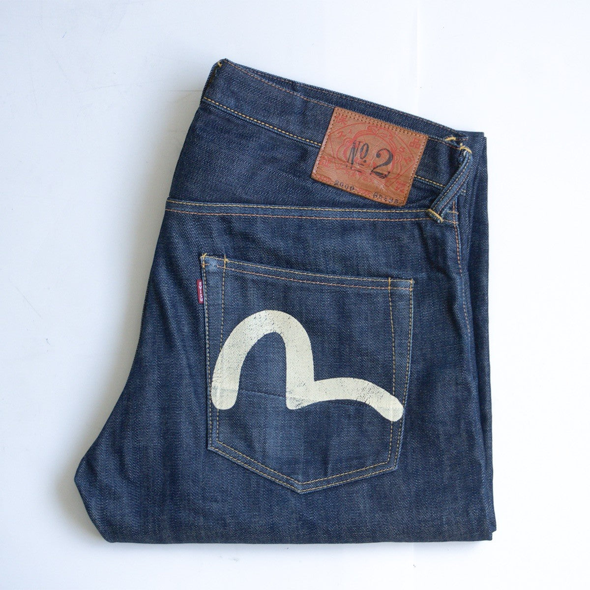 EVISU Lot 2000 Seagull Dark Indigo Jeans Size 35×35