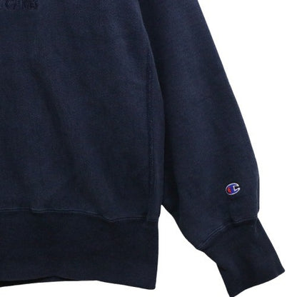 CHAMPION 90s Reverse Weave Sweatshirt Navy Size XL