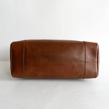 HERZ T-146 Horizontal Leather 2-Way Bag Brown Size ONE SIZE