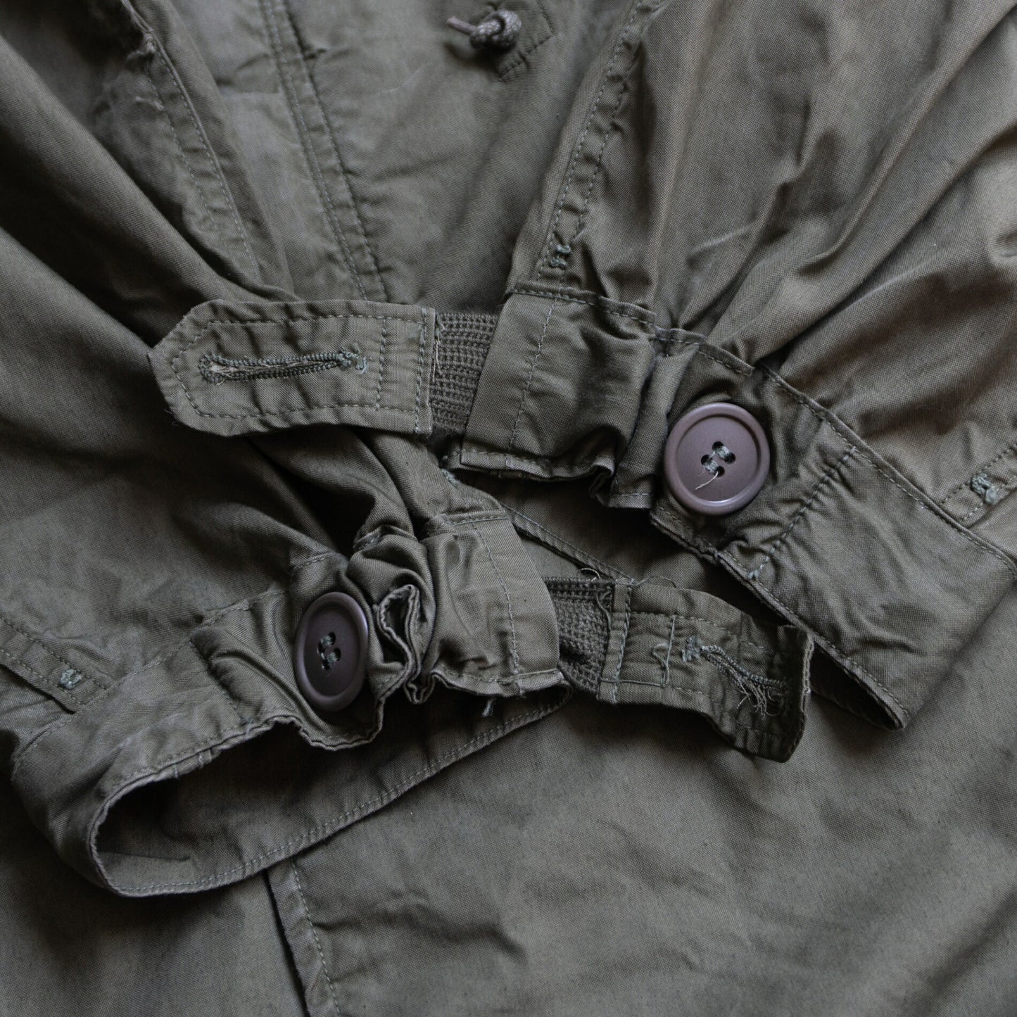 US ARMY 60s M-65 Fishtail Mods Coat Aluminum Zip Size S