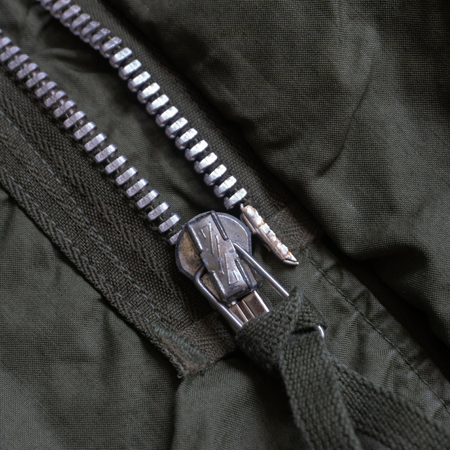 US ARMY 60s M-65 Fishtail Mods Coat Aluminum Zip Size S