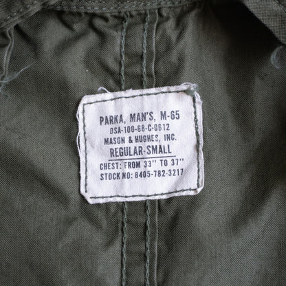 US ARMY 60s M-65 Fishtail Mods Coat Aluminum Zip Size S