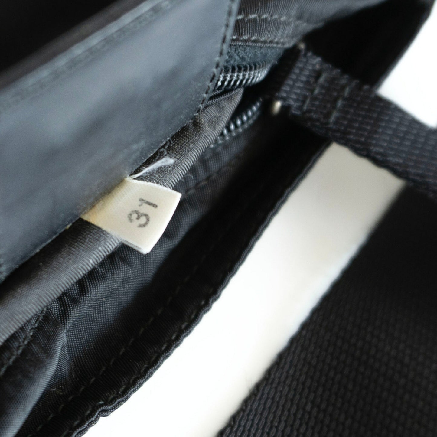PRADA Triangle Logo Nylon Shoulder Bag Black Size ONE SIZE
